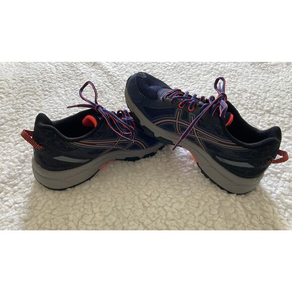 NWT Asics Gel-Venture 6 women's sneakers indigo blue/black/coral, size 8 - Picture 10 of 11